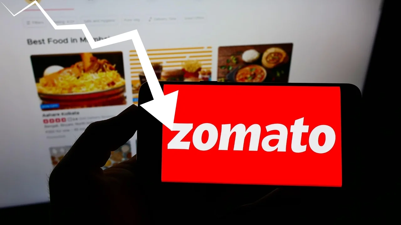 zomato share price falls rapidly