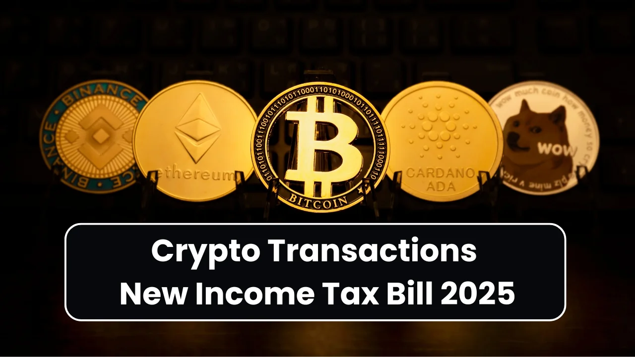 crypto transactions in the new income tax bill 2025