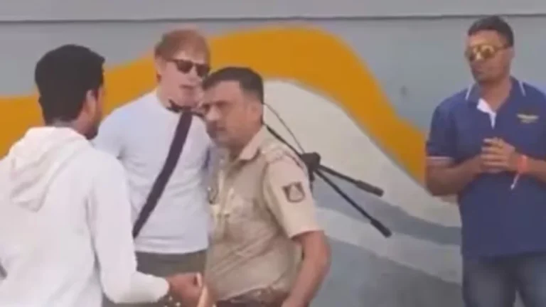 ed sheeran seen singing on bengaluru road